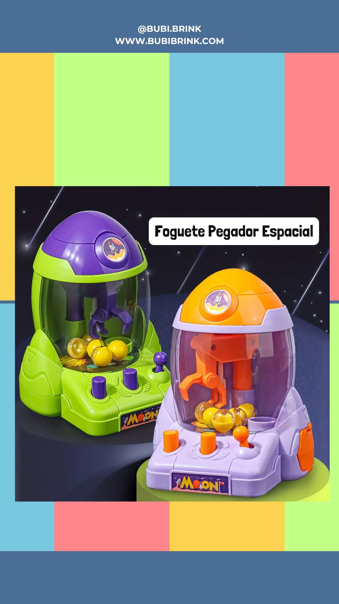 Foguete Pegador Espacial – Aventura divertida que captura bolinhas enquanto gira e brinca! 🚀✨ O brinquedo perfeito para estimular a coordenação e a imaginação dos pequenos.
