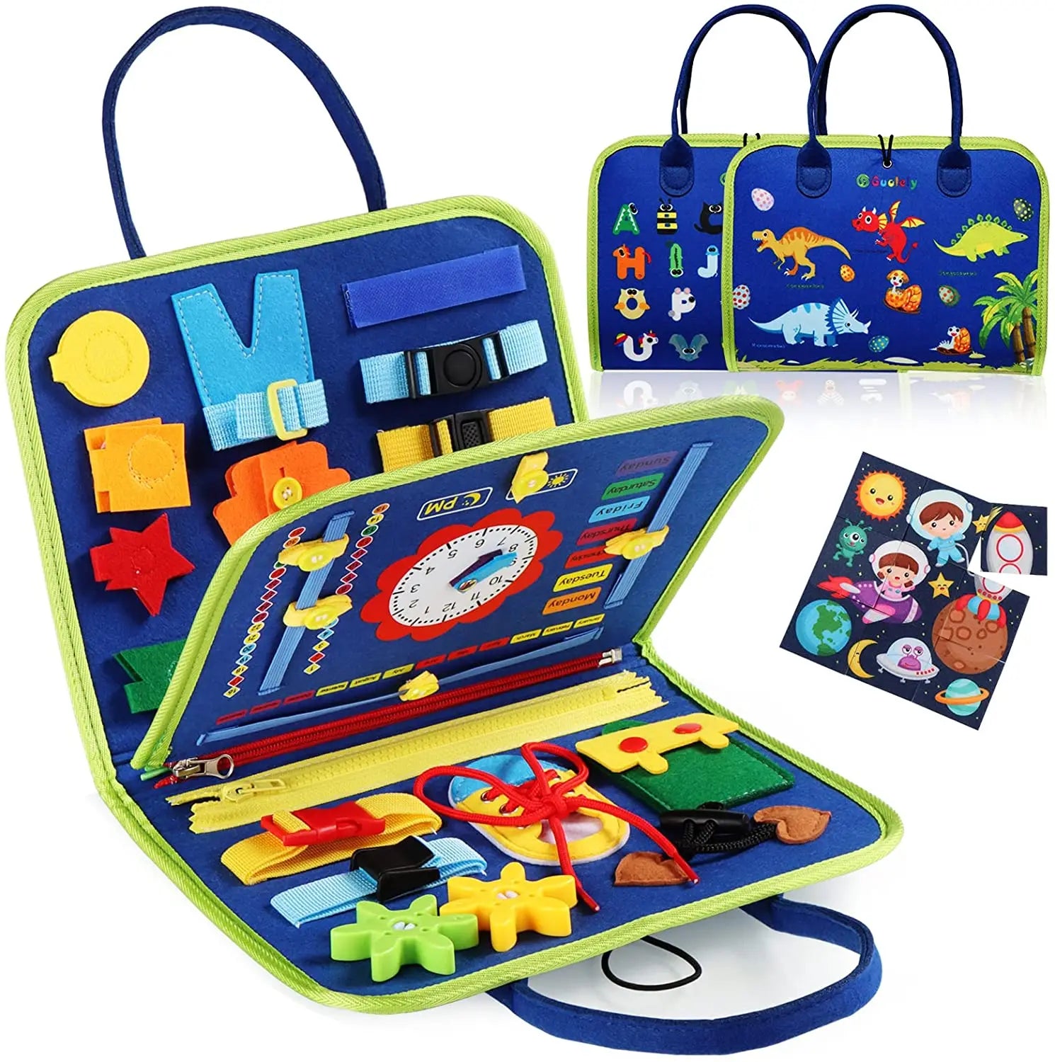Brinquedo Montessori – Placa de Atividades Sensorial para Desenvolvimento de Habilidades Motoras, Placa Educativa para Crianças Pequenas