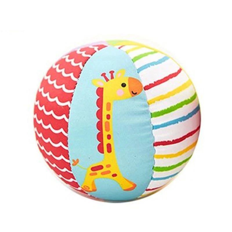 Bolas Macias para Bebê com Chocalho – Brinquedo de Conforto e Estímulo Sensorial | Bola de Pegar para Bebês | Brinquedo Educativo para Engatinhar – 0, 6, 12 Meses