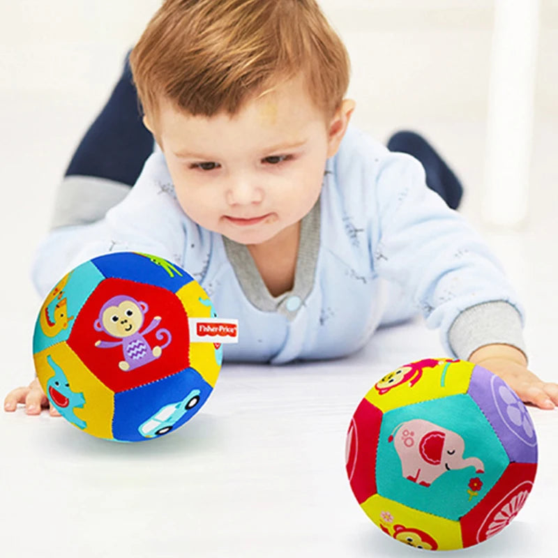 Bolas Macias para Bebê com Chocalho – Brinquedo de Conforto e Estímulo Sensorial | Bola de Pegar para Bebês | Brinquedo Educativo para Engatinhar – 0, 6, 12 Meses