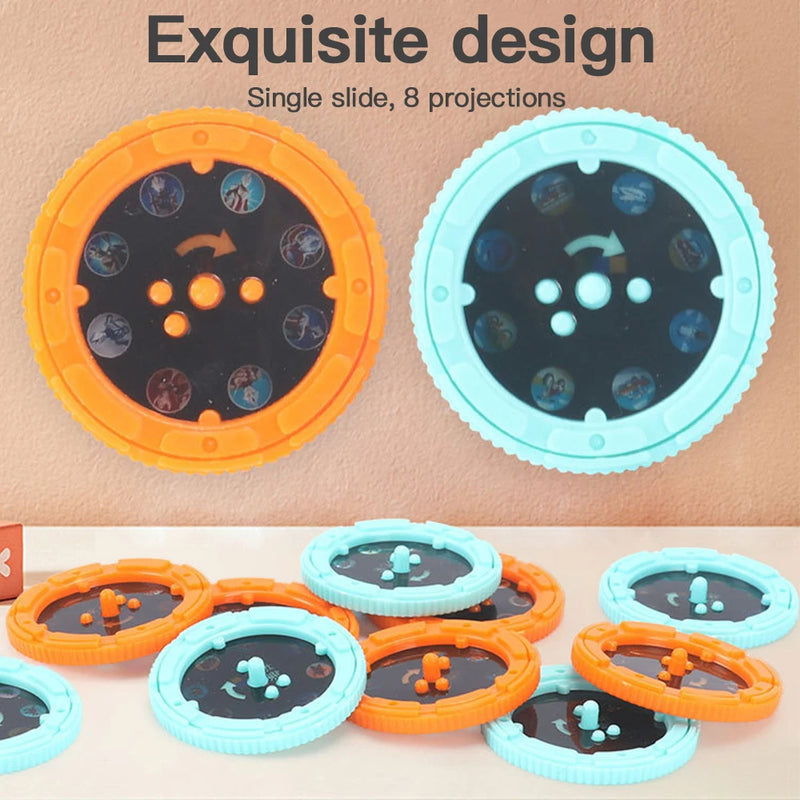 Lanterna Projetora de Brinquedo sem Bateria - Criatividade em Desenhos Animados - Lanterna Projetora de Histórias para Bebês Dormirem