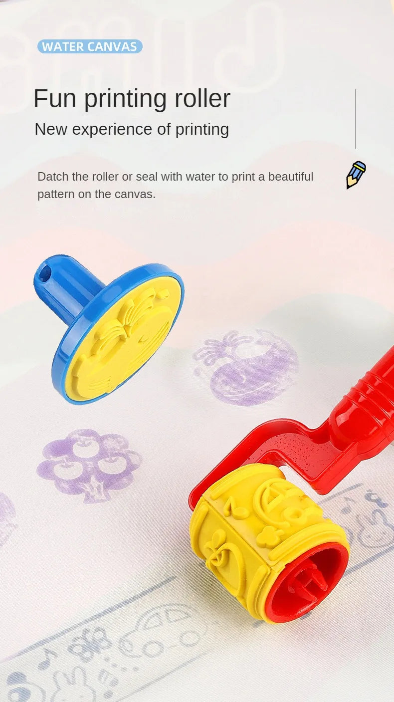 Tapete Mágico de Desenho com Água Reutilizável – Quadro de Pintura e Rabisco com Canetas | Brinquedo Educativo Montessori para Crianças