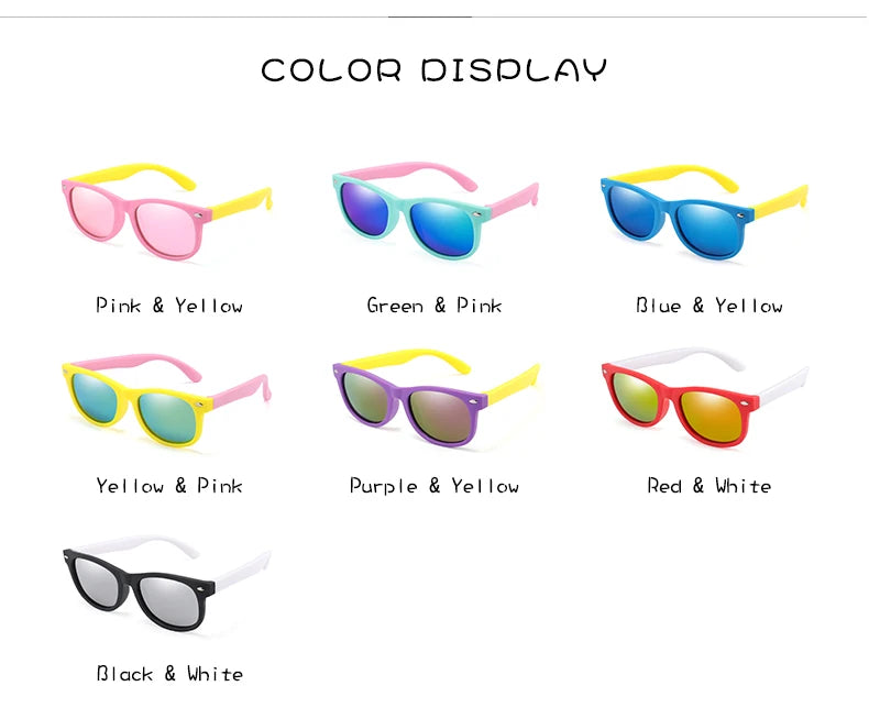 🕶️ Óculos de Sol Clássicos para Crianças com Proteção UV400 🌞 Estilo e segurança para os pequenos exploradores!