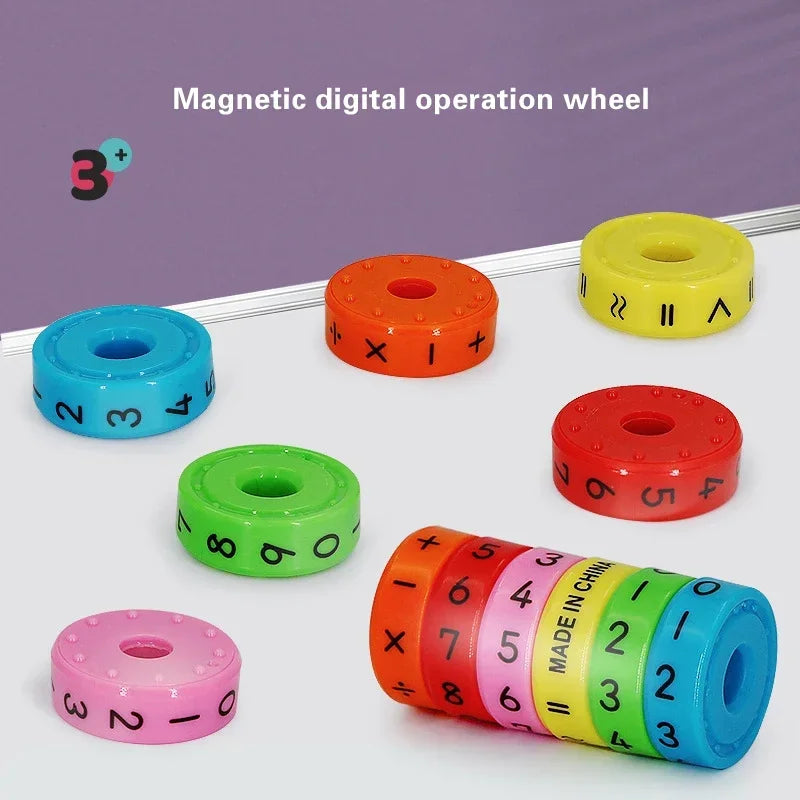 Brinquedo Educativo Digital de Matemática Magnética – Cubo Quebra-Cabeça de Aritmética e Inteligência Mágica para Crianças