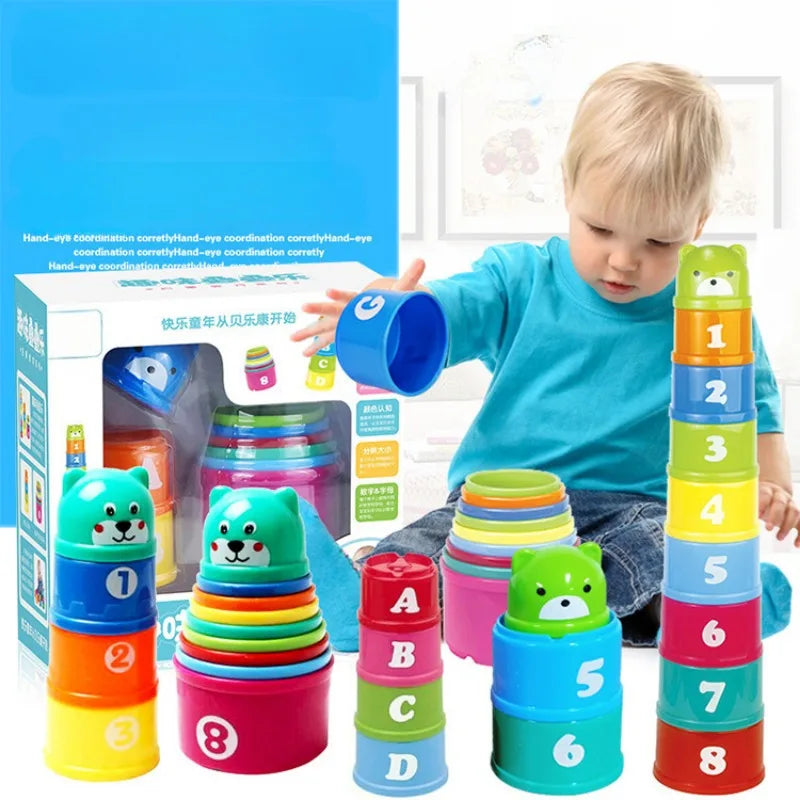 Brincadeira de Resposta Rápida Infantil com Copos – Competição de Velocidade Manual, Empilhamento de Copos, Jogo de Tabuleiro Educativo Infantil para Treinar o Raciocínio e Coordenação