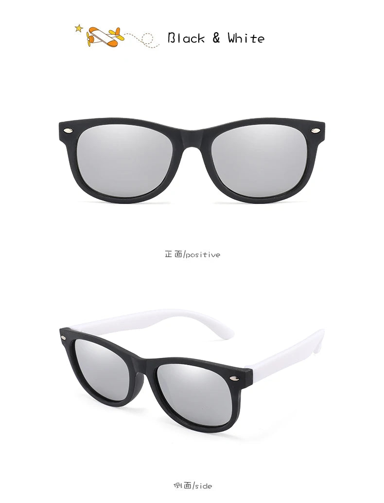 🕶️ Óculos de Sol Clássicos para Crianças com Proteção UV400 🌞 Estilo e segurança para os pequenos exploradores!