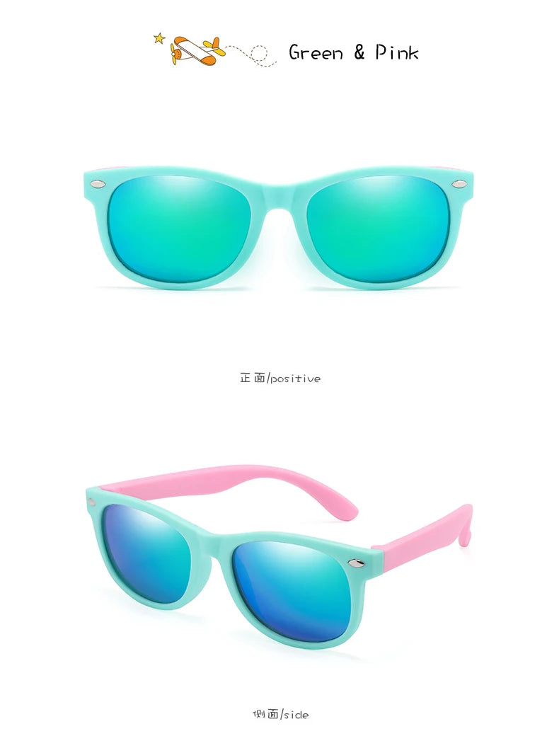 🕶️ Óculos de Sol Clássicos para Crianças com Proteção UV400 🌞 Estilo e segurança para os pequenos exploradores!