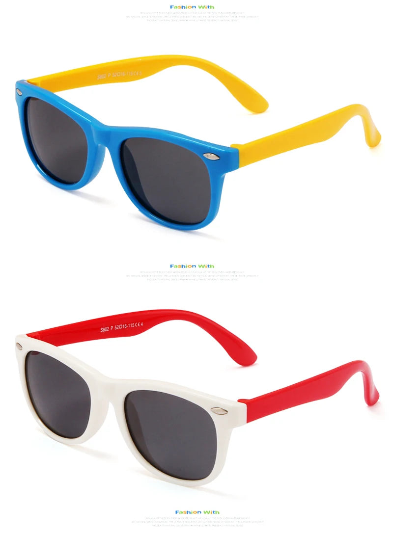 🕶️ Óculos de Sol Clássicos para Crianças com Proteção UV400 🌞 Estilo e segurança para os pequenos exploradores!