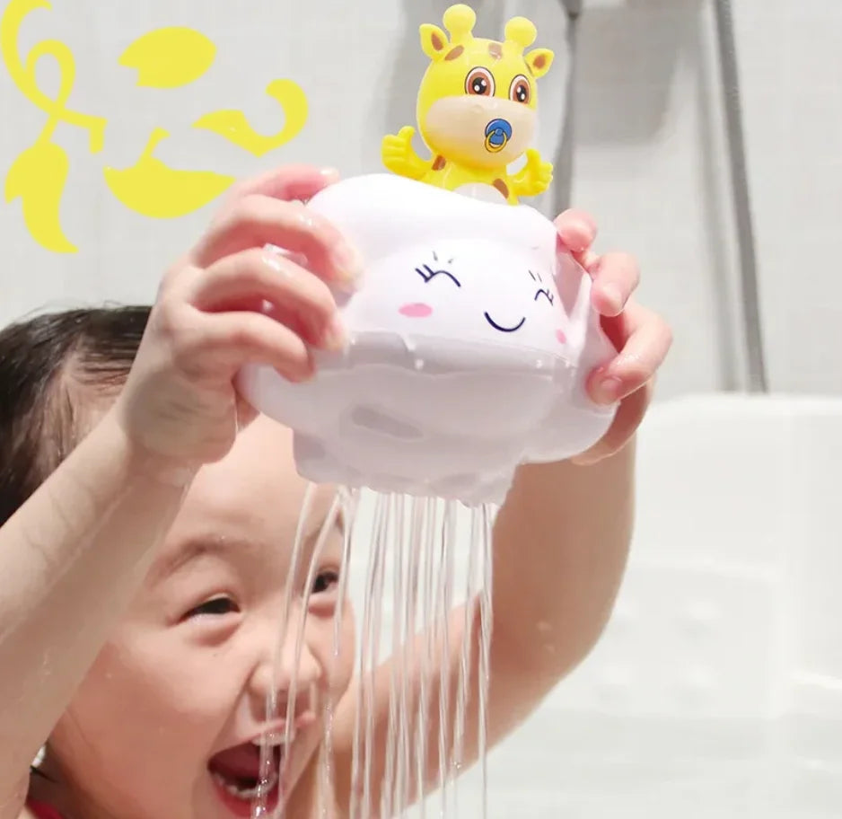 "Brinquedo de Banho para Bebê, Nuvens Fofas que Nadam e Espirram Água – Brinquedo de Banho Infantil para Diversão na Água"