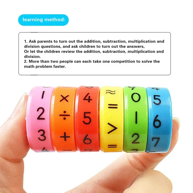 Brinquedo Educativo Digital de Matemática Magnética – Cubo Quebra-Cabeça de Aritmética e Inteligência Mágica para Crianças
