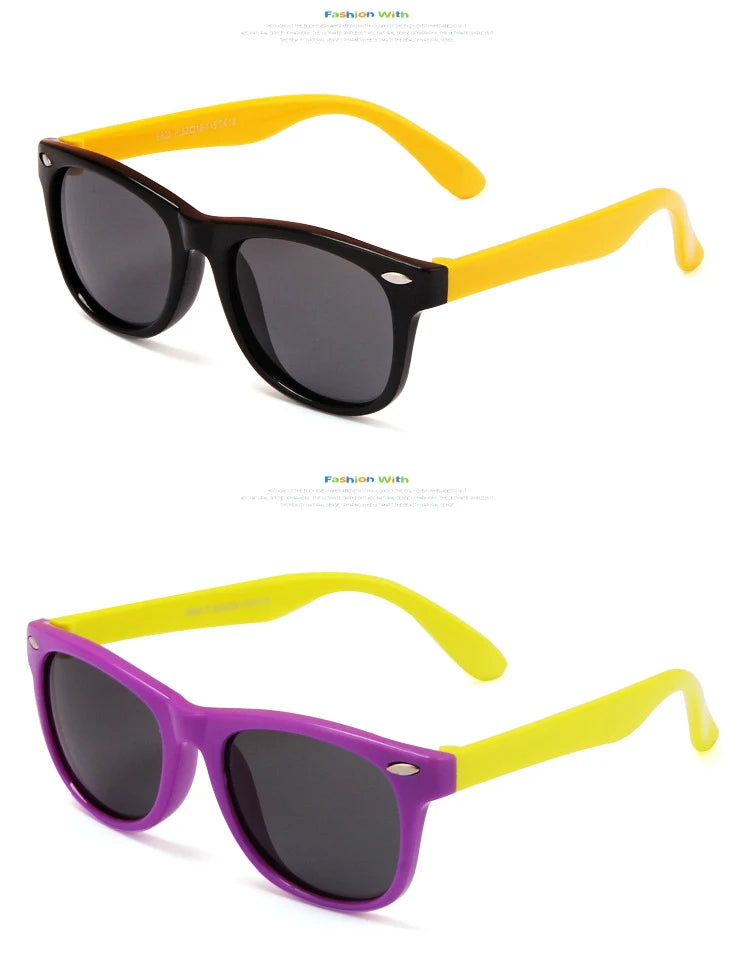 🕶️ Óculos de Sol Clássicos para Crianças com Proteção UV400 🌞 Estilo e segurança para os pequenos exploradores!