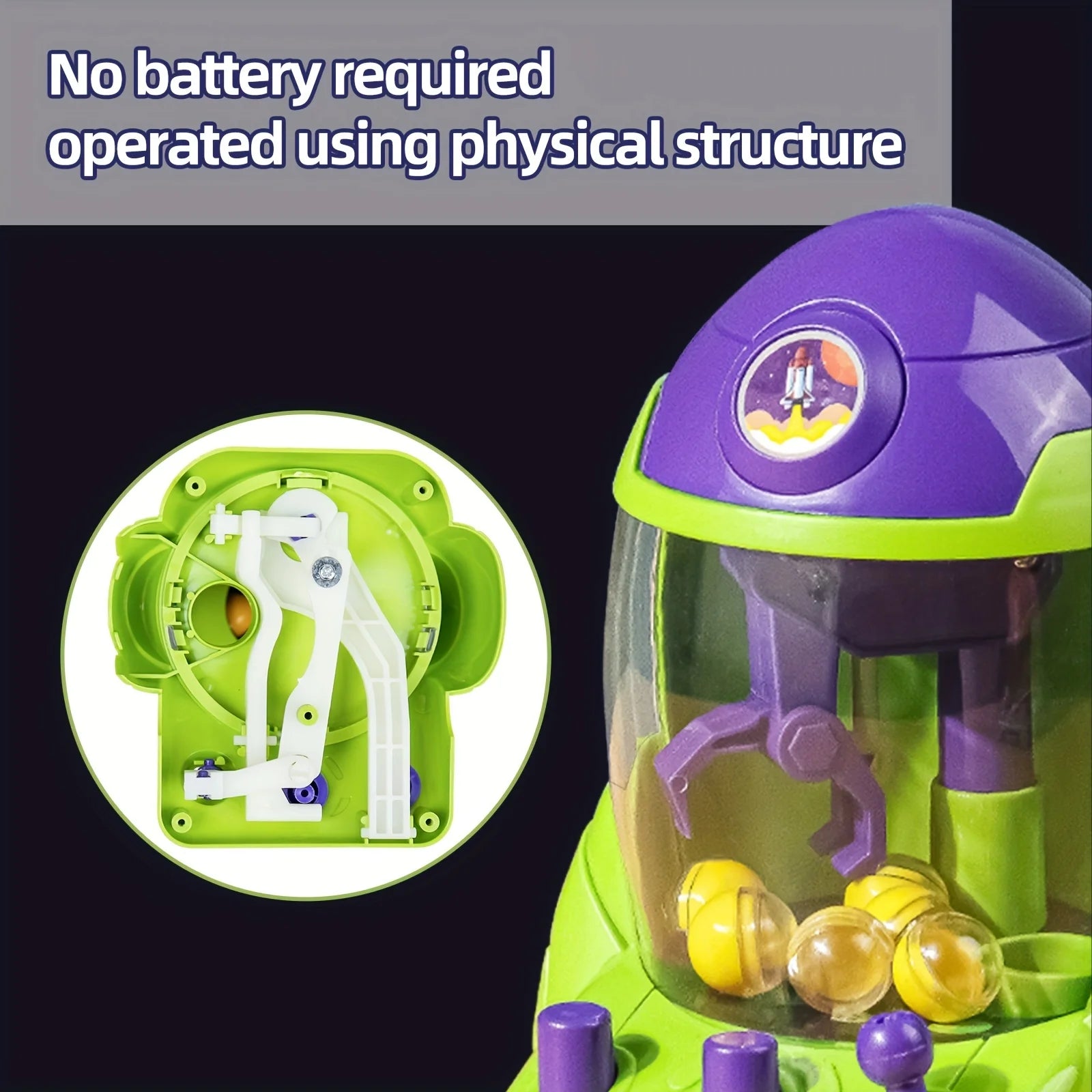 Foguete Pegador Espacial – Aventura divertida que captura bolinhas enquanto gira e brinca! 🚀✨ O brinquedo perfeito para estimular a coordenação e a imaginação dos pequenos.